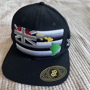 Double Portion ANXD 3D Rasta Hawaiian Island Flag Mens Snapback Hat Baseball Cap